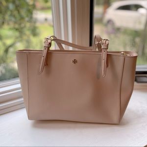 Tory Burch leather blush colored shoulder bag